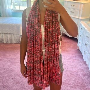 AEROPOSTALE Pink and Gray Winter Scarf Womens